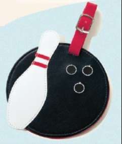 Tenpin Bowling Design - Luggage Tags x 2 - - Click Image to Close